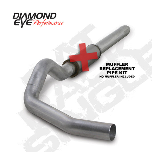 Diamond Eye Performance K5244A-RP Diamond Eye KIT 5in CB MFLR RPLCMENT PIPE SGL AL: 2004.5-2007.5 DODGE CUMMINS 600