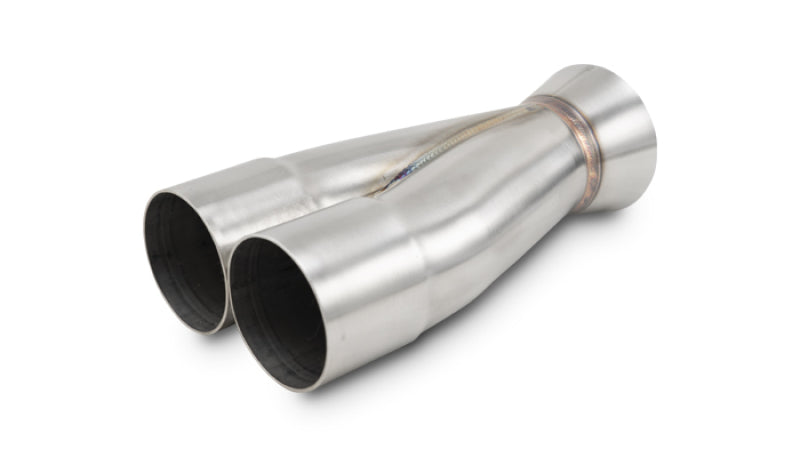 Vibrant 10356 2-1 SS Merge Collectors (2-1/4in Inlet Slipover ID 3in Outlet OD) - Sold Individually