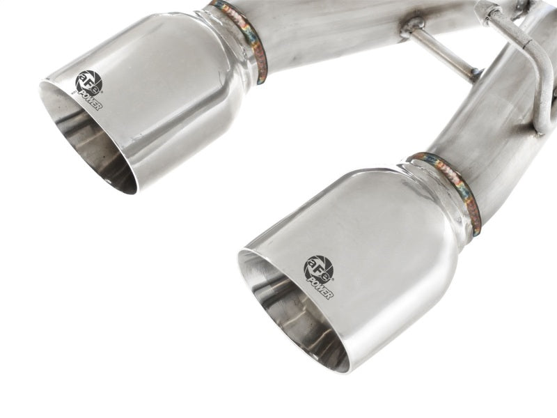 aFe 49-36408-P MACHForce XP 2-1/2in SS-304 Cat-Back Exhausts w/ Polished Dual Tips 2008 VW Golf R32 V6-3.2L MKV
