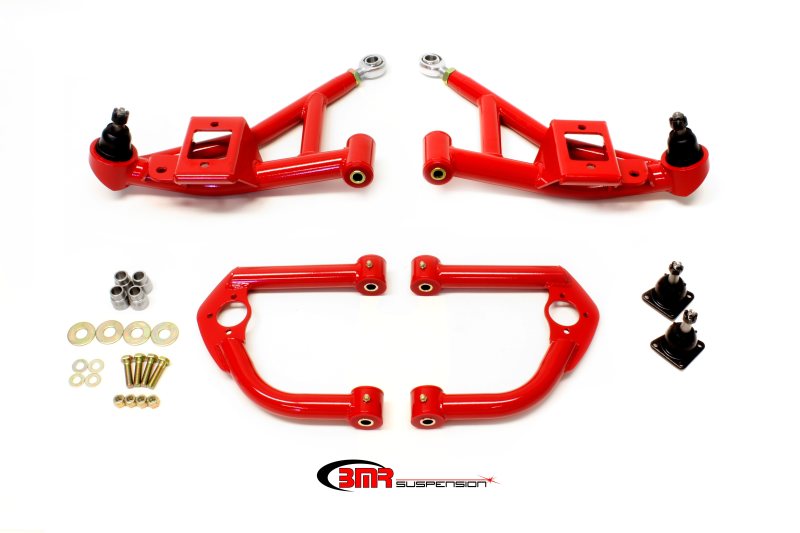 BMR Suspension AA032R BMR 93-02 F-Body Upper And Lower A-Arm Kit - Red