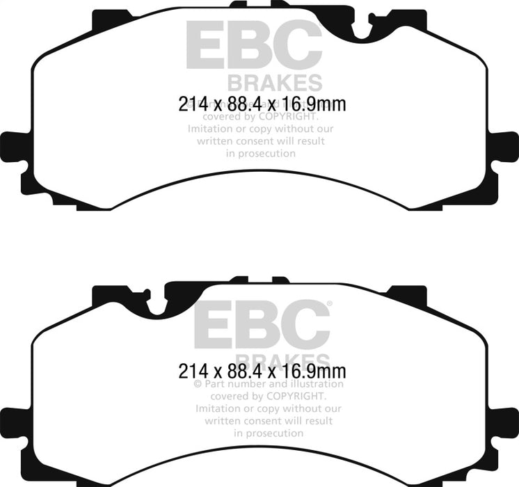 EBC DP42279R 2016+ Audi Q7 3.0L Supercharged Yellowstuff Front Brake Pads