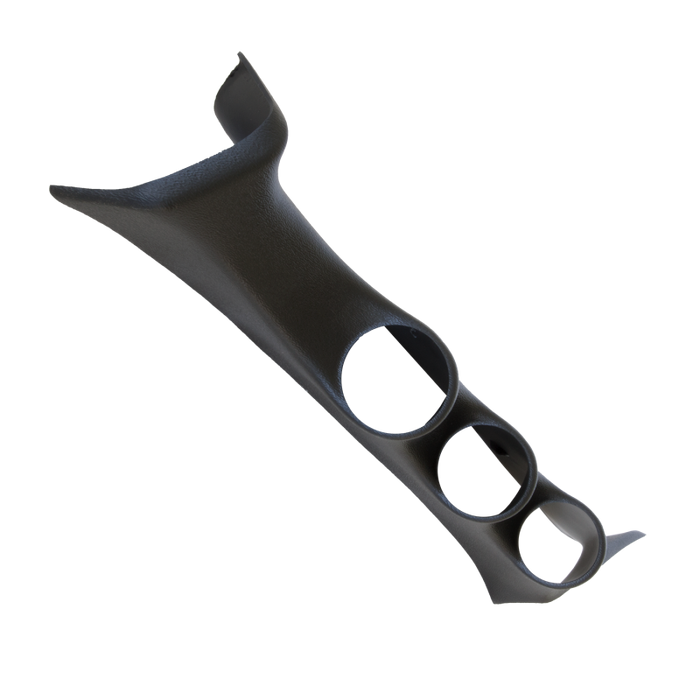 AutoMeter 17313 Autometer 08-10 Ford Super Duty 52mm Black Triple Pilillar