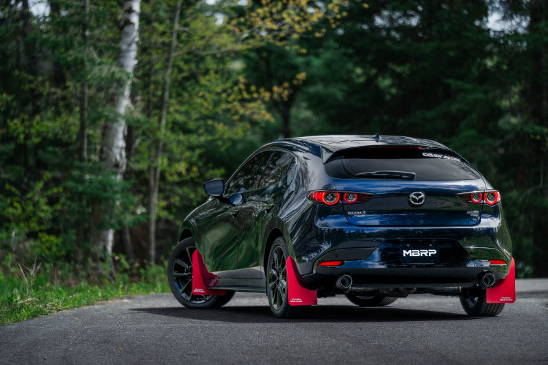 MBRP S4450304 19-23 Mazda 3 Hatchback T304SS 2.5in Axle-Back, Dual Rear Exit Street Profile