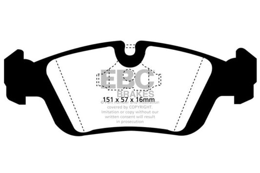 EBC DP3914C 96-98 BMW Z3 1.9 Redstuff Front Brake Pads