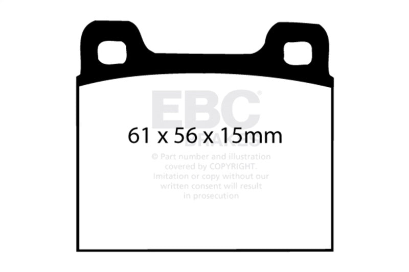 EBC DP3104C 73-77 Porsche 911 2.7L Redstuff Front/Rear Brake Pads