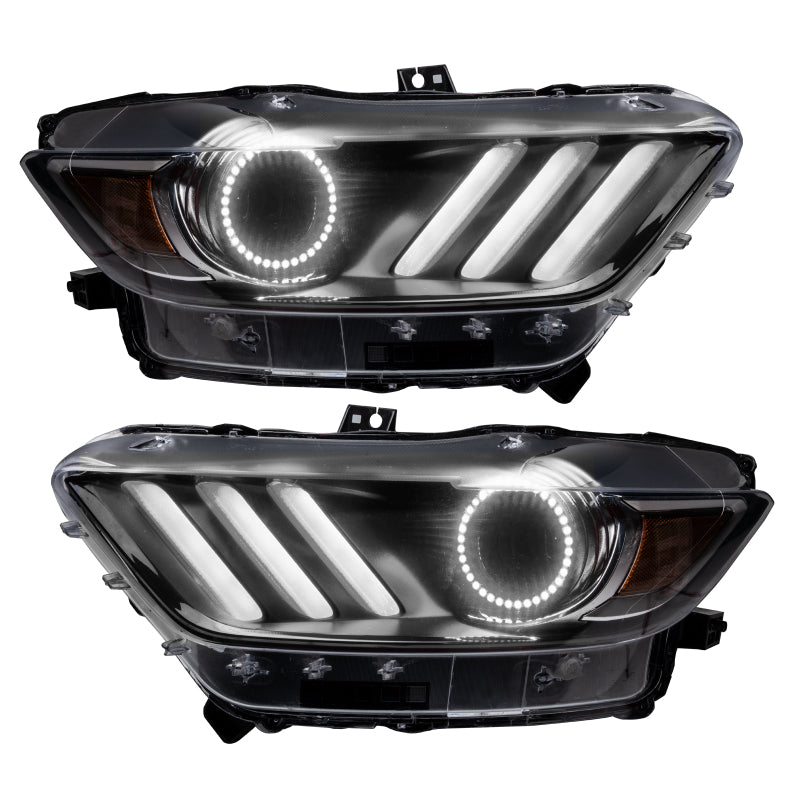 ORACLE Lighting 2267-335 Oracle 15-17 Ford Mustang V6/GT/Shelby DRL w/ Halo Kit - ColorSHIFT w/ BC1 Controller SEE WARRANTY