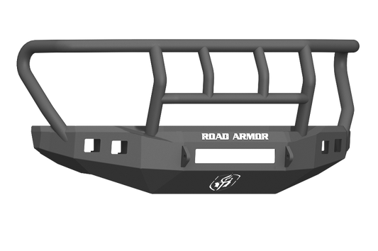 Road Armor 61742B-NW 17-20 Ford F-250 Stealth Wide Fender Front Bumper w/Titan II Guard Wide Flare - Tex Blk