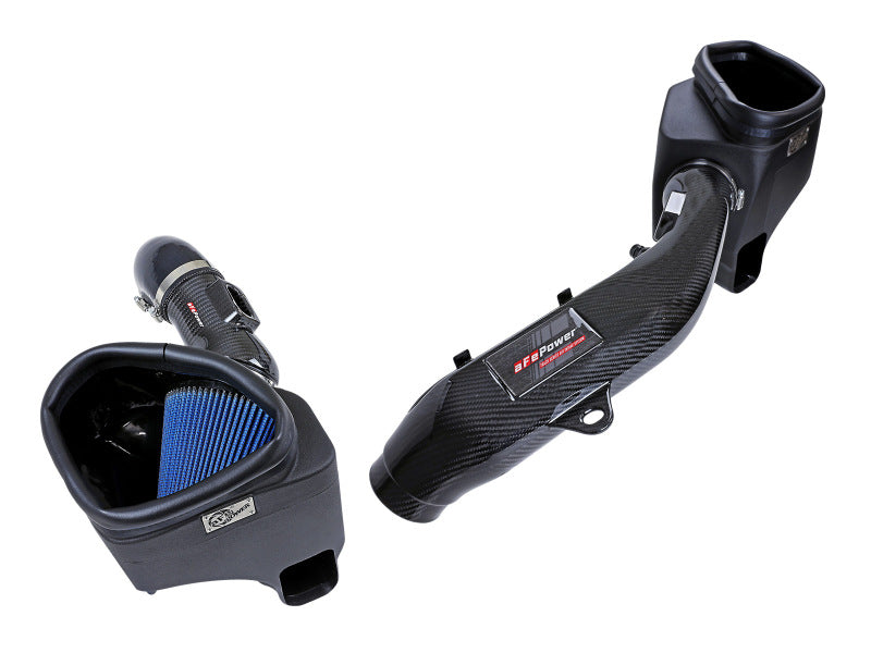 aFe 57-10006R Track Series Stg 2 Carbon Fiber Intake w/Pro 5R Media 15-20 BMW M3/M4(F80/82/83) L6-3.0L(tt) S55