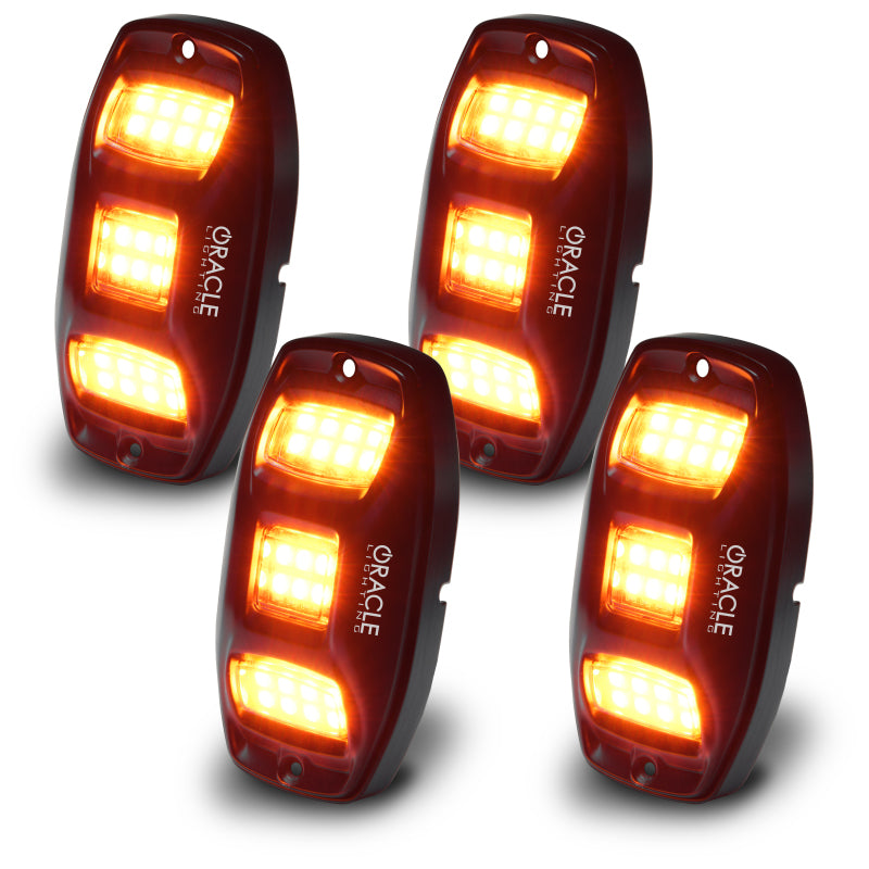 ORACLE Lighting 5895-339 Oracle Underbody RGB+W Wheel Well Rock Light Kit - 4 PCS - ColorSHIFT SEE WARRANTY