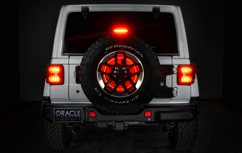 ORACLE Lighting 4211-003 Oracle LED Illuminated Wheel Ring 3rd Brake Light - Red