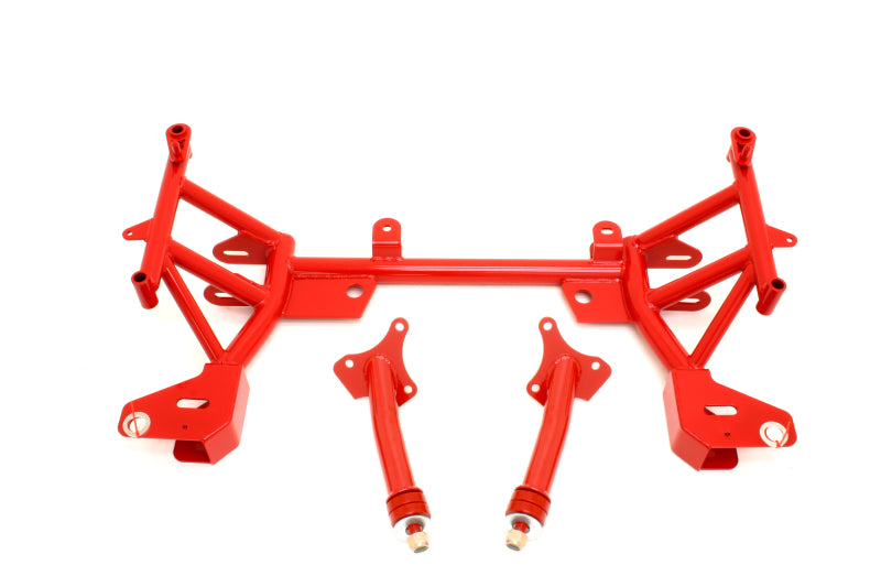 BMR Suspension KM005R BMR 93-02 F-Body K-Member w/ SBC/BBC Motor Mounts and STD. Rack Mounts - Red