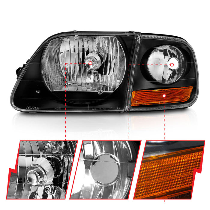 ANZO 111460 ANZ Crystal Headlights