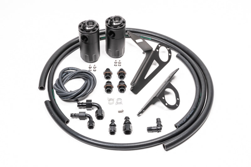 Radium Engineering 20-0096-FL 00-05 Honda S2000 LH Drive Only Dual Catch Can Kit Fluid Lock