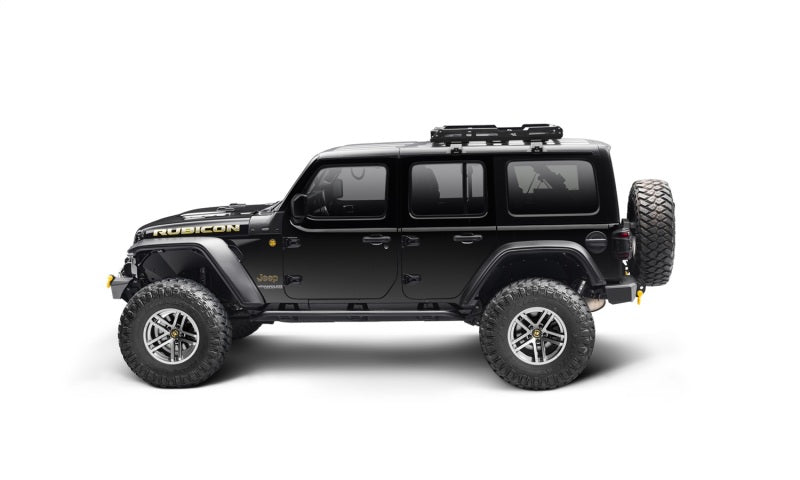 Bushwacker 11950-07 18-21 Jeep Wrangler JL (2-Door & 4-Door) Flat Style Flares 4pc - Black