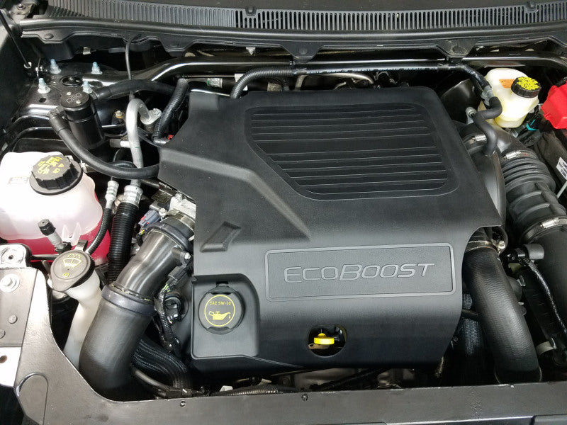 J&L 3035P-B 10-19 Ford Flex EcoBoost V6 Passenger Side Oil Separator 3.0 - Black Anodized