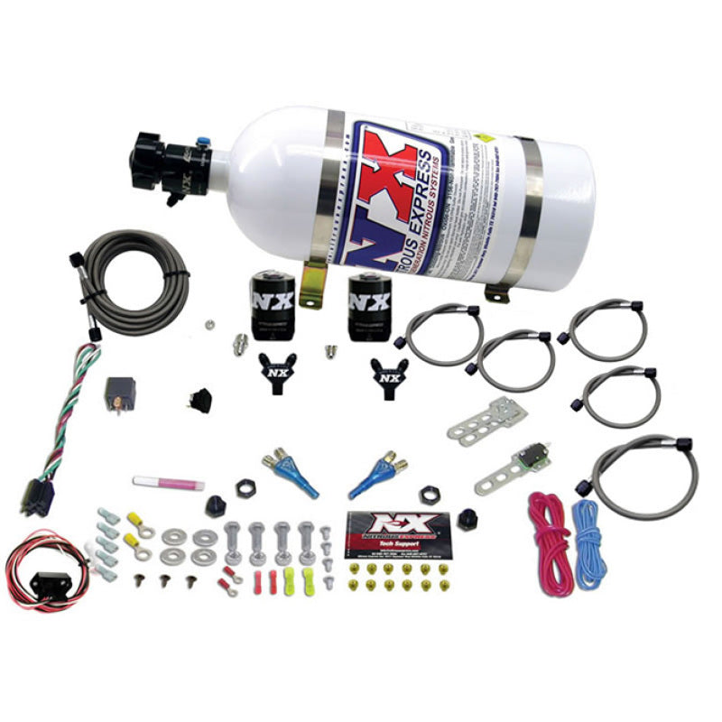 Nitrous Express 20716-10 03-18 Nissan 350Z/370Z Dual Nozzle (35-150HP) w/10lb Bottle