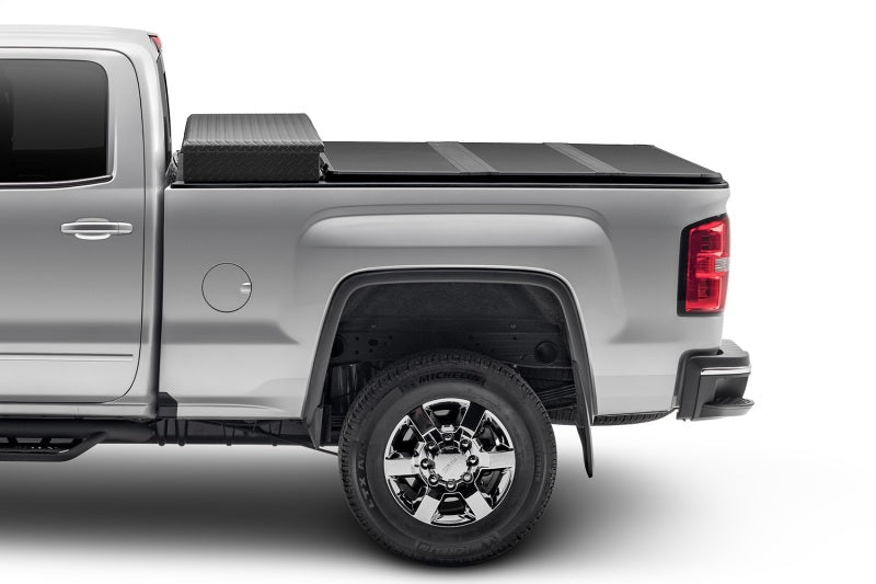 Extang 84486 17-23 Ford F-250/F-350 Super Duty Short Bed (6ft 10in) Solid Fold 2.0 Toolbox