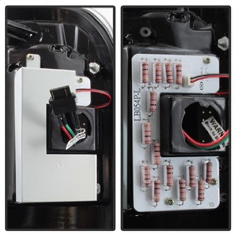 SPYDER 5084712 Spyder 08-16 Ford Super Duty F-250 V3 Light Bar LED Tail Lights - Black (ALT-YD-FS07V3-LBLED-BK)