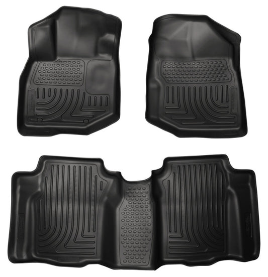 Husky Liners 98491 09-12 Honda Fit WeatherBeater Combo Black Floor Liners