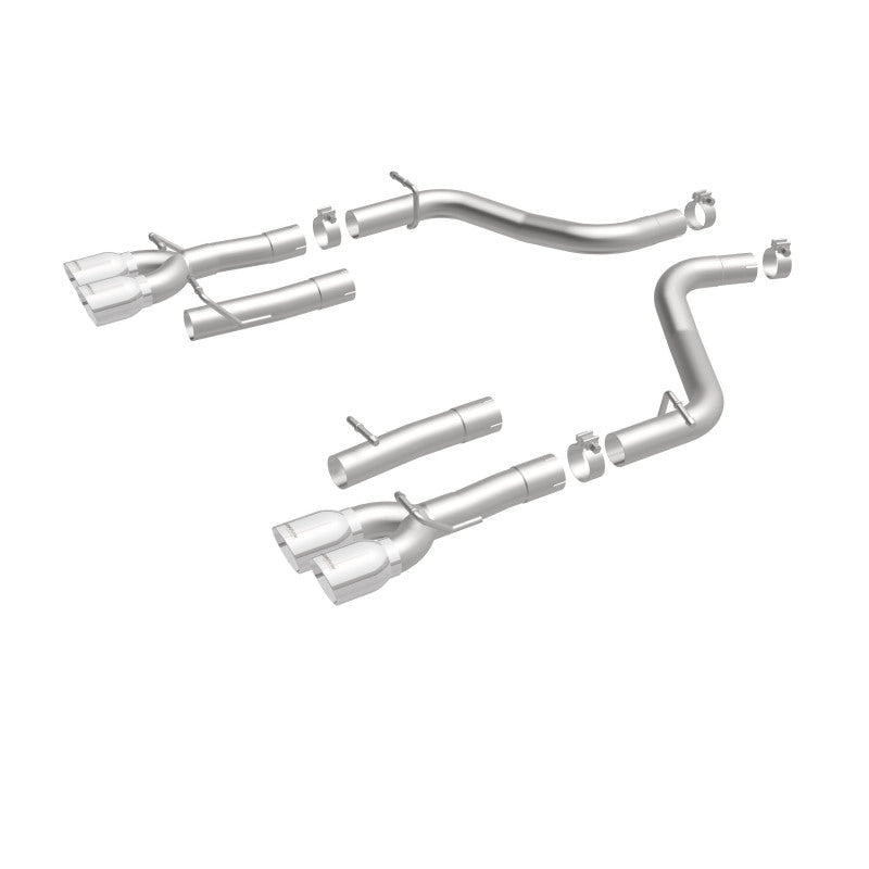 Magnaflow 19218 MagnaFlow Axle-Back, SS, 2.5in, Quad Split Rear 3.5in Tip 2015 Dodge Challenger 3.6L V6