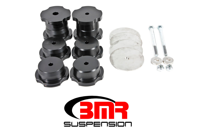 BMR Suspension BK062 BMR 16-17 6th Gen Camaro Rear Cradle Bushing Kit (Delrin) - Black