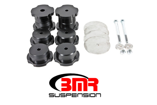 BMR Suspension BK062 BMR 16-17 6th Gen Camaro Rear Cradle Bushing Kit (Delrin) - Black