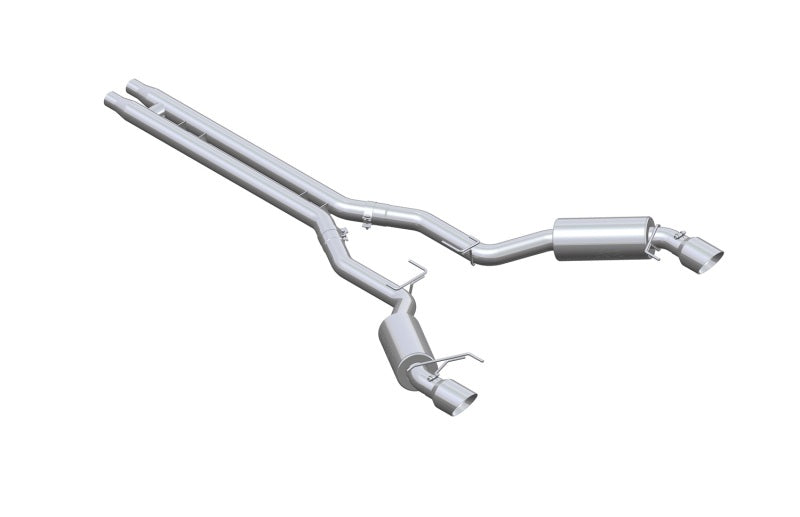 MBRP S7278409 15-17 Ford Mustang GT 5.0 3in Cat Back Dual Split Rear Race Version 4.5in Tips - T409