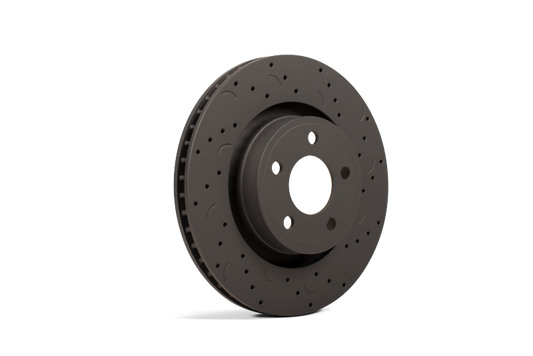 Hawk Performance HTC5019 Hawk Talon 2010 Subaru Impreza WRX Premium Drilled and Slotted Rear Brake Rotor Set