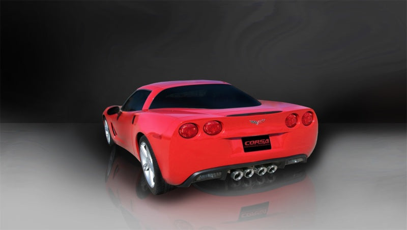 CORSA Performance 14469 Corsa 2005-2007 Chevrolet Corvette C6 6.0L V8 Polished Xtreme Axle-Back Exhaust