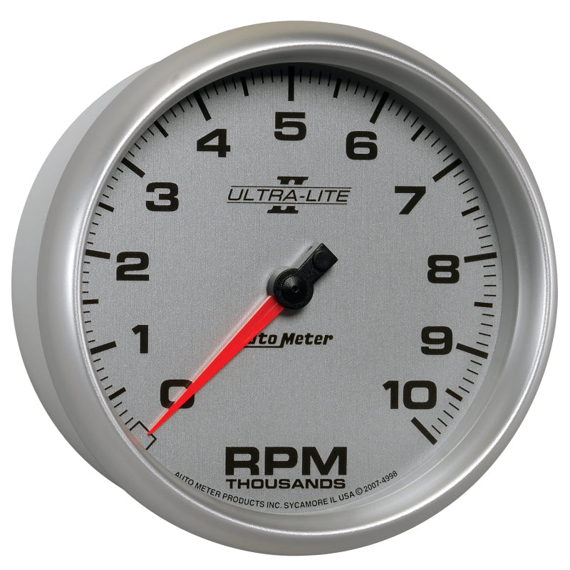 AutoMeter 4998 Autometer Ultra-Lite II 5 Inch 10000 RPM In-Dash Tachometer