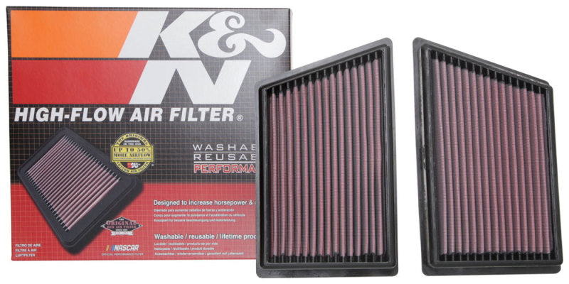 K&N Engineering 33-3153 K&N 19 Porsche 911 3.0L H6 F/I Drop In Replacement Air Filter