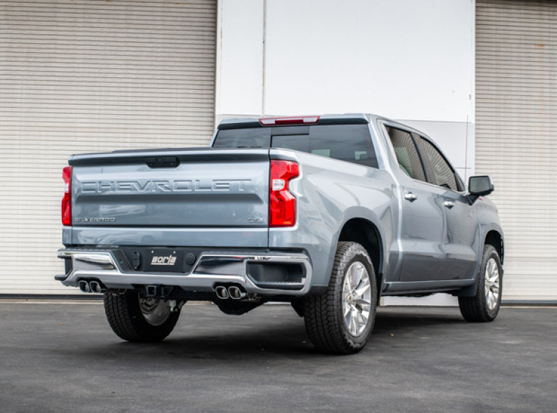 Borla 140785 2019 Chevrolet Silverado 1500 6.2 w/ 147in WB 2.75in S-Type Catback Exhaust - Quad Square Tips