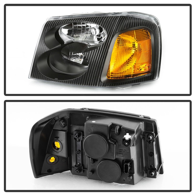 SPYDER 9042652 xTune 02-09 GMC Envoy OEM Style Headlights - Black (HD-JH-GEN02-AM-BK)