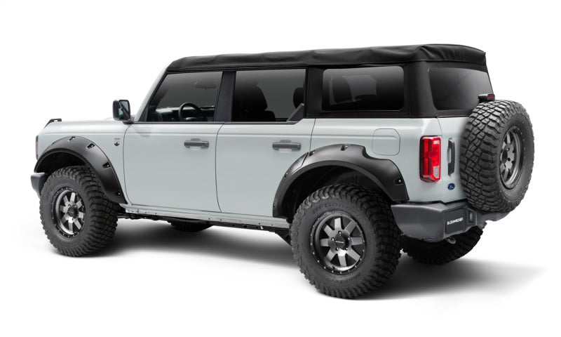 Bushwacker 20960-02 2021+ Ford Bronco 4-Door Pocket Style Flares 4pc - Black