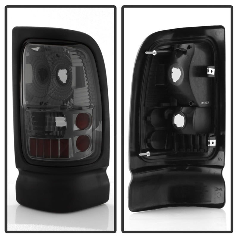 SPYDER 5012814 xTune Dodge RAM 1500/2500/3500 94-01 Euro Style Tail Lights Smoke ALT-ON-DRAM94-SM