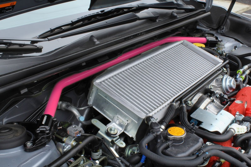 Perrin Performance PSP-SUS-056HP PERRIN 08-14 WRX/STI/Impreza / 14-18 Forester / 13-17 Crosstrek / 05-09 Legacy FR Strut Brace - Pink