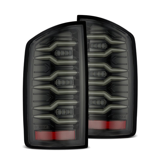 AlphaRex 641020 02-06 Dodge Ram1500/03-06 Dodge RAM 2500/3500 Truck LUXX-Series LED Tail Lights Alpha-Black
