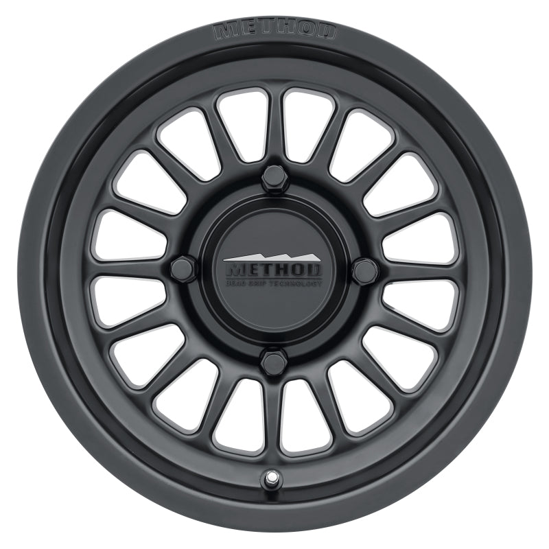 Method Wheels MR41157047543 Method MR411 Bead Grip 15x7 / 4+3/13mm Offset / 4x136 / 106.25mm CB Matte Black Wheel