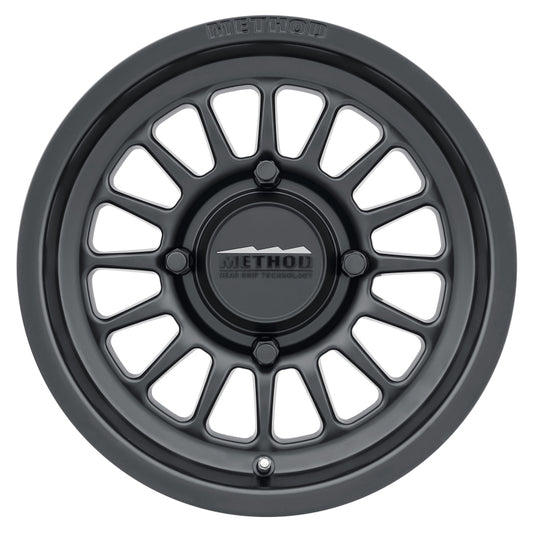Method Wheels MR41157047552 Method MR411 Bead Grip 15x7 / 5+2/38mm Offset / 4x136 / 106.25mm CB Matte Black Wheel