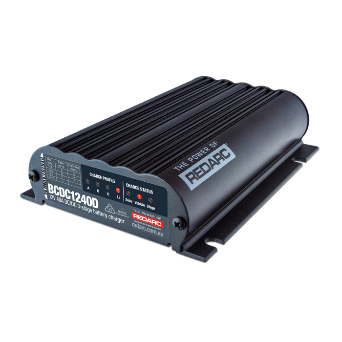 REDARC BCDC1240D DC/DC Dual Input In-Vehicle Battery Charger - 12V 40A
