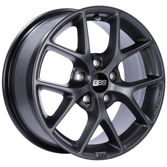 BBS SR009SG SR 16x7 5x120 ET36 Satin Grey Wheel -82mm PFS/Clip Required