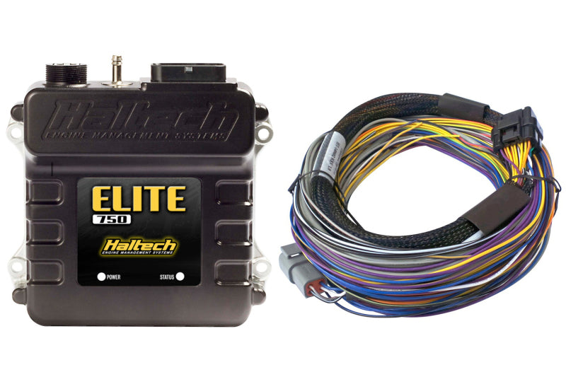 Haltech HT-150602 Elite 750 Basic Universal Wire-In Harness ECU Kit
