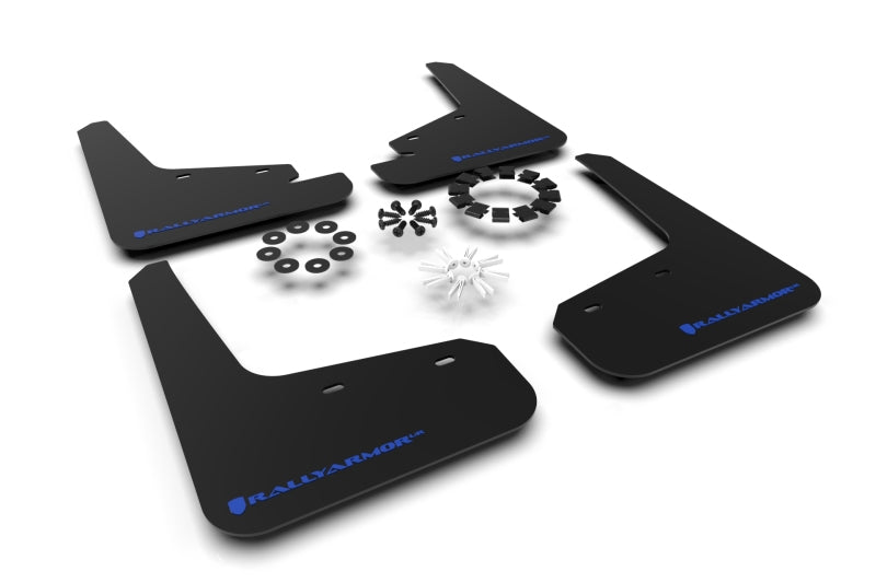 Rally Armor MF72-UR-BLK/BL 20-26 Tesla Model Y, Juniper Y Black UR Mud Flap w/Blue Logo