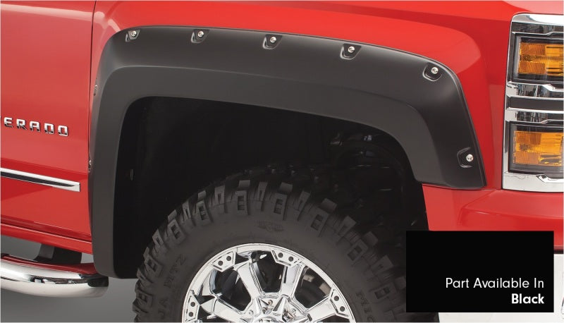 Bushwacker 40957-34 16-18 Chevy Silverado 1500 Fleetside Pocket Style Flares 4pc 78.8/97.8in Bed - Black