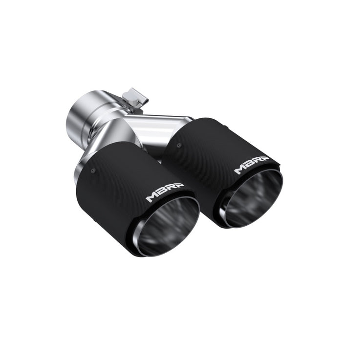 MBRP T5171CF Universal Carbon Fiber Dual Tip 3.5in OD/2.5in Inlet