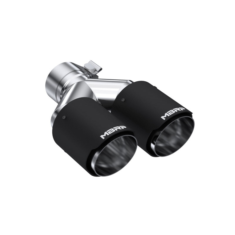MBRP T5171CF Universal Carbon Fiber Dual Tip 3.5in OD/2.5in Inlet