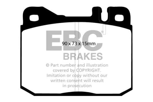 EBC DP3261C 76-79 Mercedes-Benz 230 Redstuff Front Brake Pads