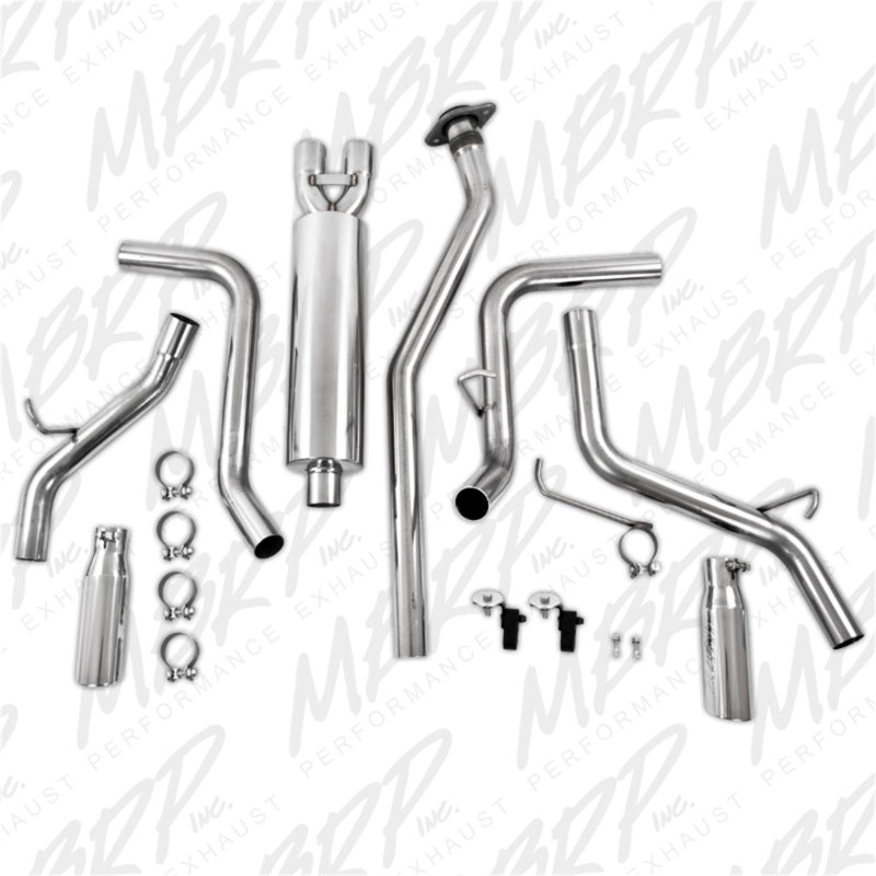 MBRP S5018409 2003-2007 Chev/GMC 1500 Classic 4.8/5.3L EC/CC-SB Cat Back Dual Split Side