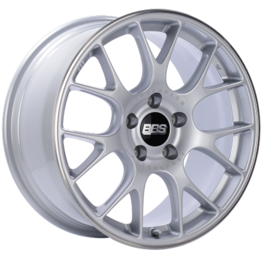BBS CH108SPO-MTSP CH-R 19x8.5 5x130 ET51 CB71.6 Brilliant Silver Polished Rim Protector Wheel w/Motorsport Etching