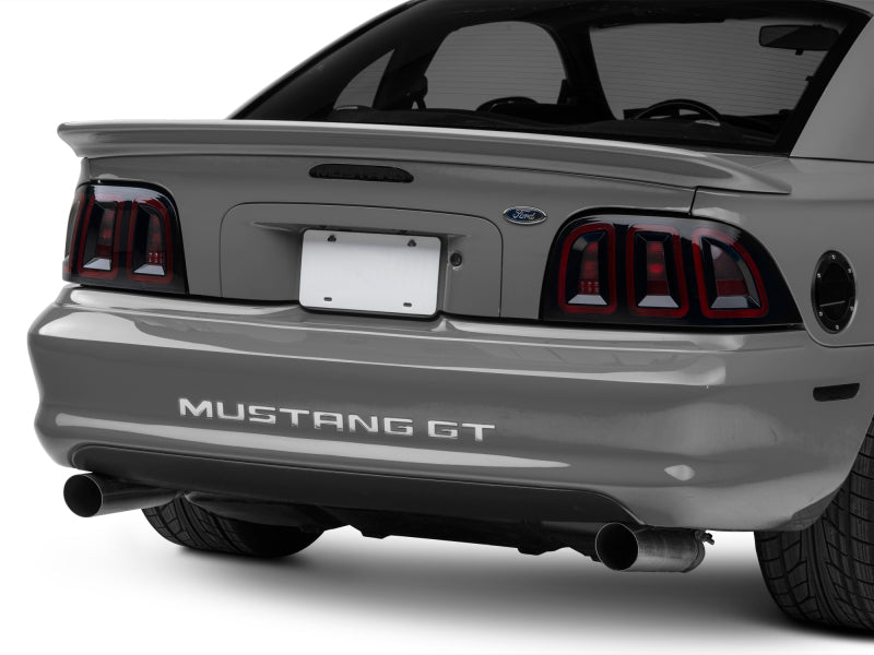 Raxiom 389876 96-98 Ford Mustang Icon LED Tail Lights- Black Housing (Smoked Lens)